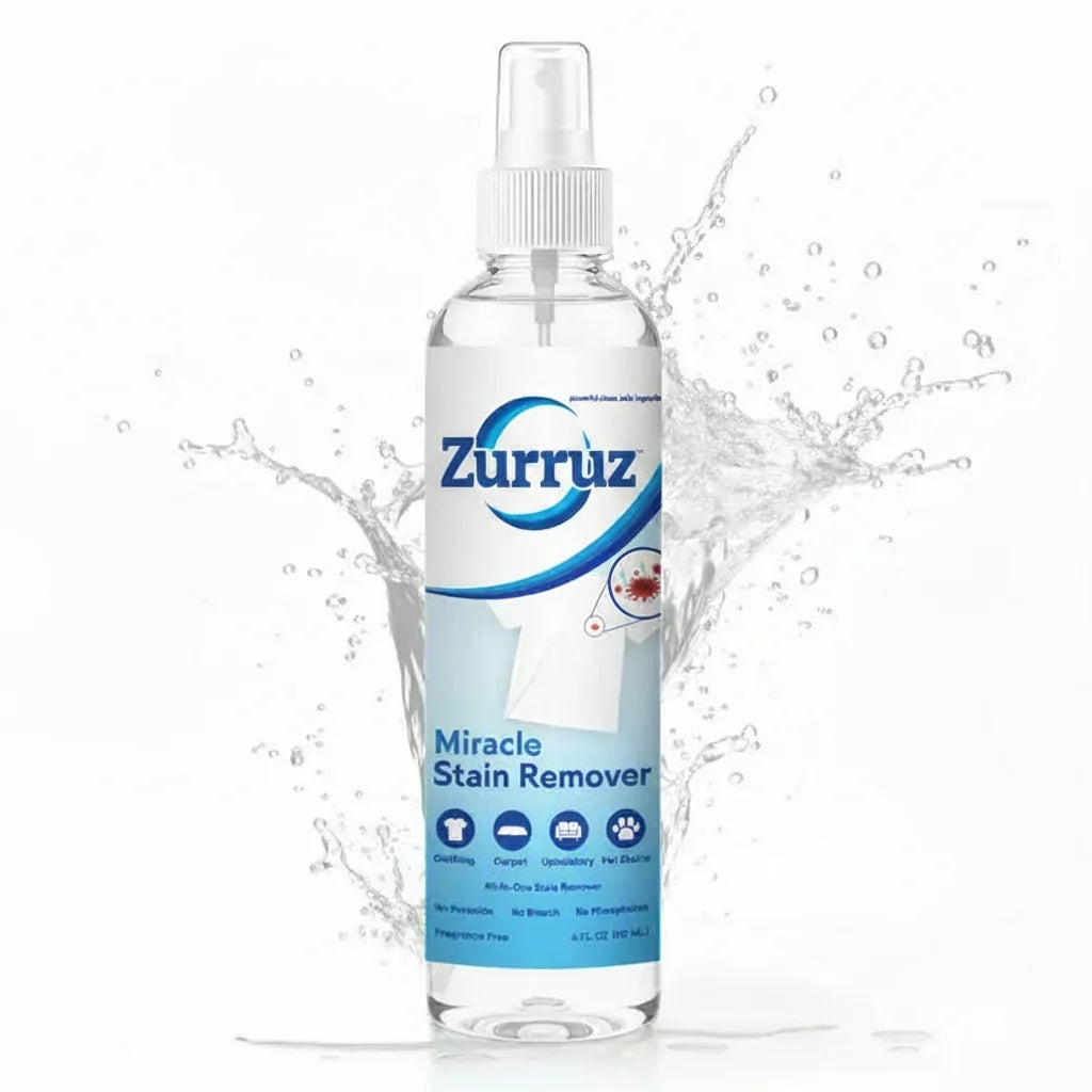 Miracle Stain Remover Spray - Powerful All-In-One Laundry Pretreat & Fabric Stain Remover | Ultra-Effective, Fast-Acting Tough Stain Eliminator for Clothes, Carpet, Upholstery & Pets | Non-Toxic, No Bleach