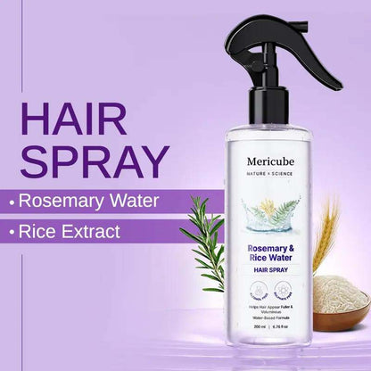Science Rosemary Water with Rice Water |100% Natural Extract | Soft & Smooth Hair Non-Greasy & Fast Absorbing