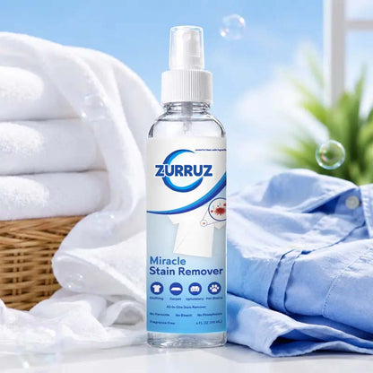 Miracle Stain Remover Spray - Powerful All-In-One Laundry Pretreat & Fabric Stain Remover | Ultra-Effective, Fast-Acting Tough Stain Eliminator for Clothes, Carpet, Upholstery & Pets | Non-Toxic, No Bleach