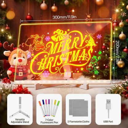 LED Light-Up Drawing Board for Kids – Reusable Acrylic Doodle & Tracing Board