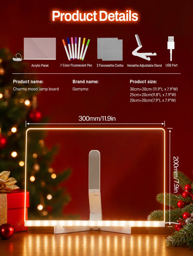 LED Light-Up Drawing Board for Kids – Reusable Acrylic Doodle & Tracing Board